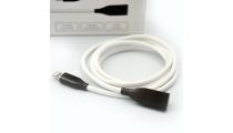 <b><mark><i>NAUJIENA!</i></b></mark> Silikoninis kabelis USB-Lightning (baltas, 1m)
